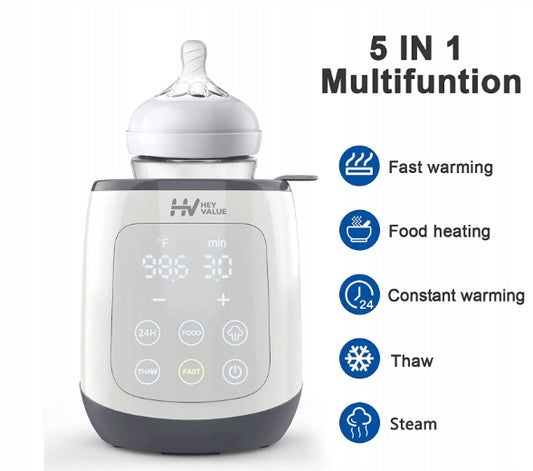 HEY VALUE 5-in-1 Sterilisator Flaschen- und Gläschenwärmer