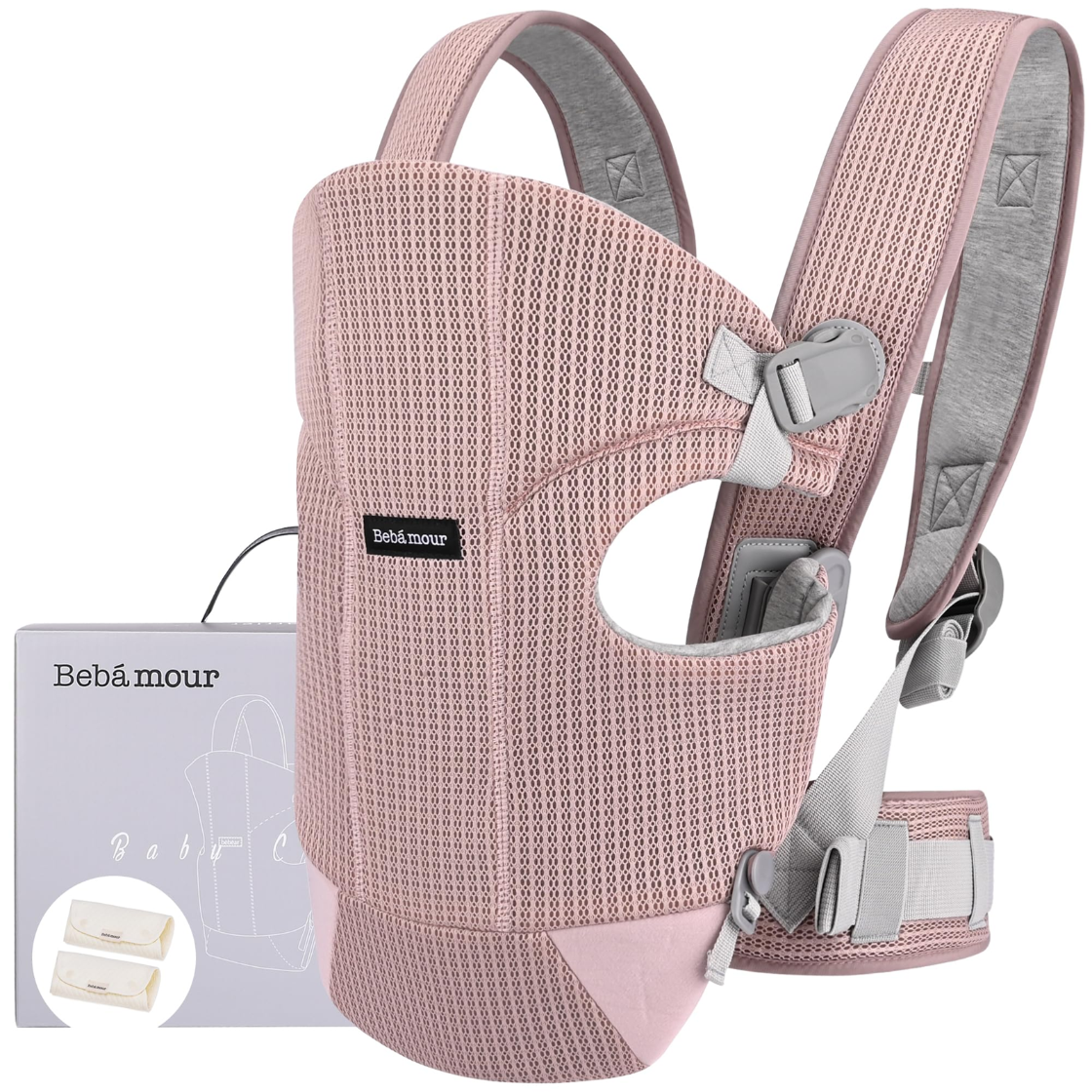 BEBAMOUR marsupiu ergonomic până la 12kg 3în1