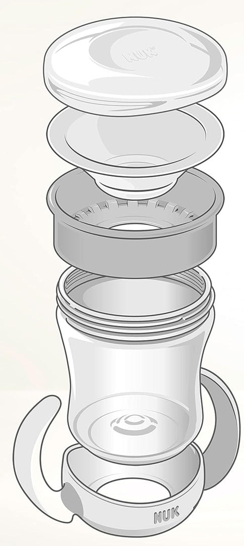 NUK Mini Magic Cup nepretekajúci pohár 360° 160 ml 6 m+