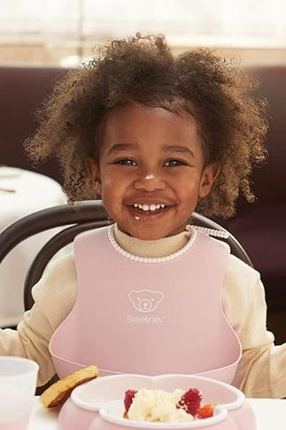BABYBJORN bavetă din silicon cu buzunar x2