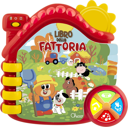 CHICCO Fermă electronică carte educativă LIMBA ENGLEZĂ și ITALIANĂ