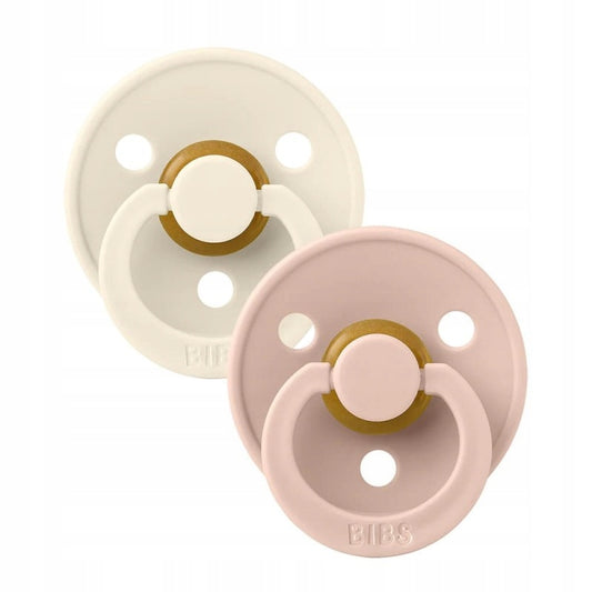 BIBS COLOUR smoczki uspokajające 2pack kauczuk 6msc+