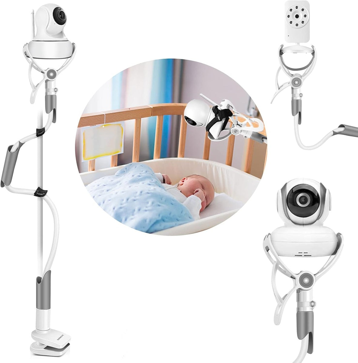 BURNNOVE suport flexibil pentru cameră de monitorizare pentru bebeluși, 85 cm