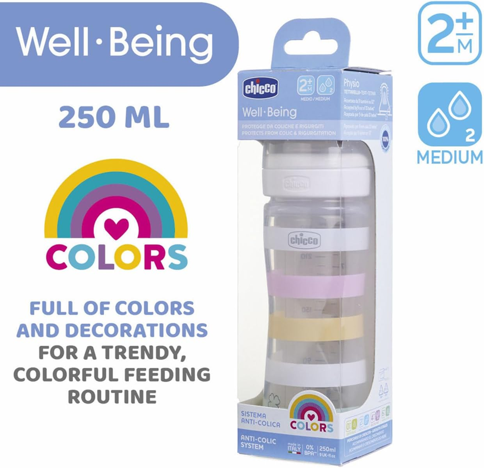 CHICCO biberon Well Being 2m+ 250ml