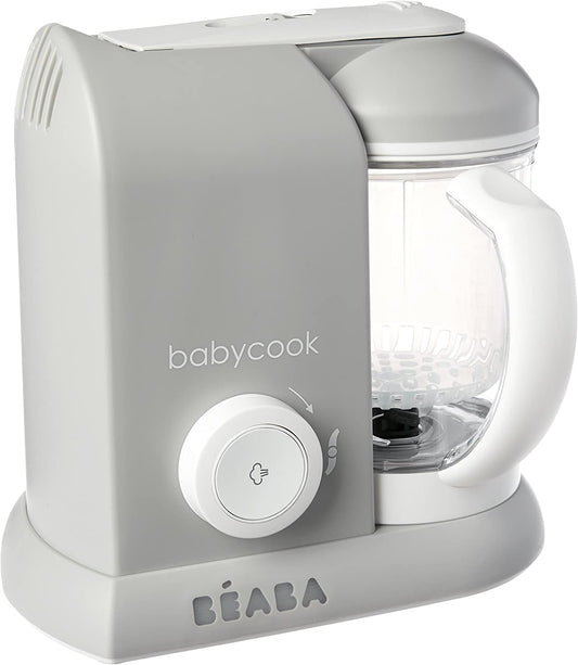 BEABA Babycook ROBOT KUCHENNY 4w1 parowar, mikser, podgrzewacz, rozmrażacz, szary, 1100 ml