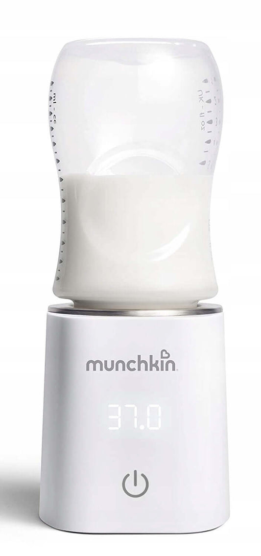 MUNCHKIN 37° cyfrowy podgrzewacz do butelek biały, podgrzewacz mleka do temperatury ciała 37°C