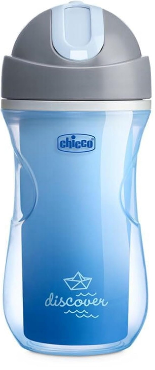 CHICCO Sport Cup cană anti-vărsare cu pai 266 ml 14 m+