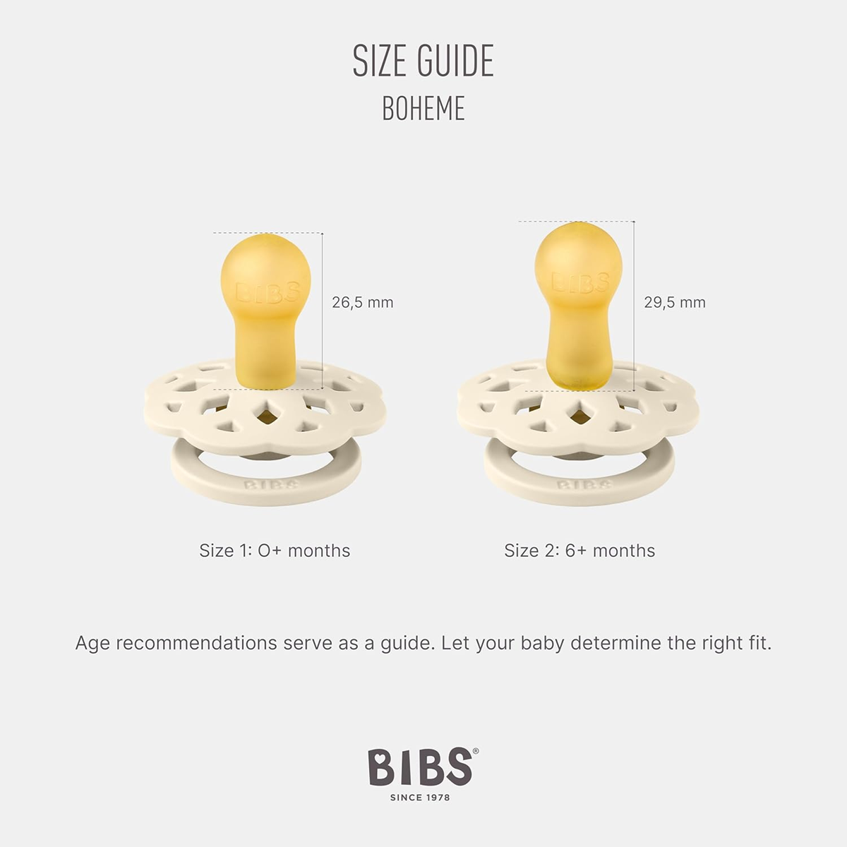 BIBS BOHEME suzete calmante 2pack 0-6 luni