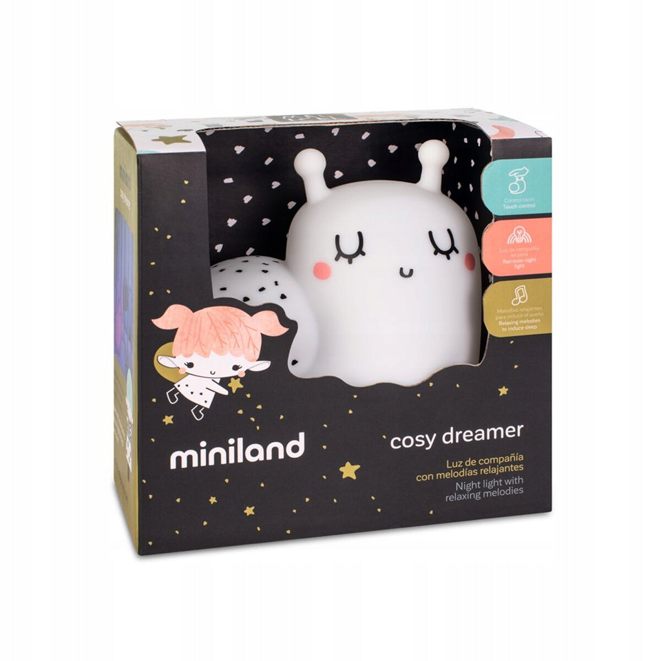 MINILAND Cosy Dreamer lampă de veghe din silicon MELC 12,3 x 12,3 cm