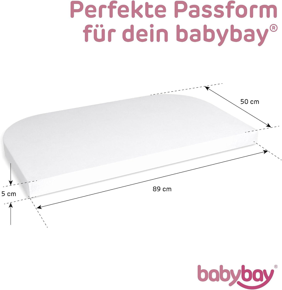 BABYBAY cearșaf cu elastic din jersey DELUXE 89x50 cm
