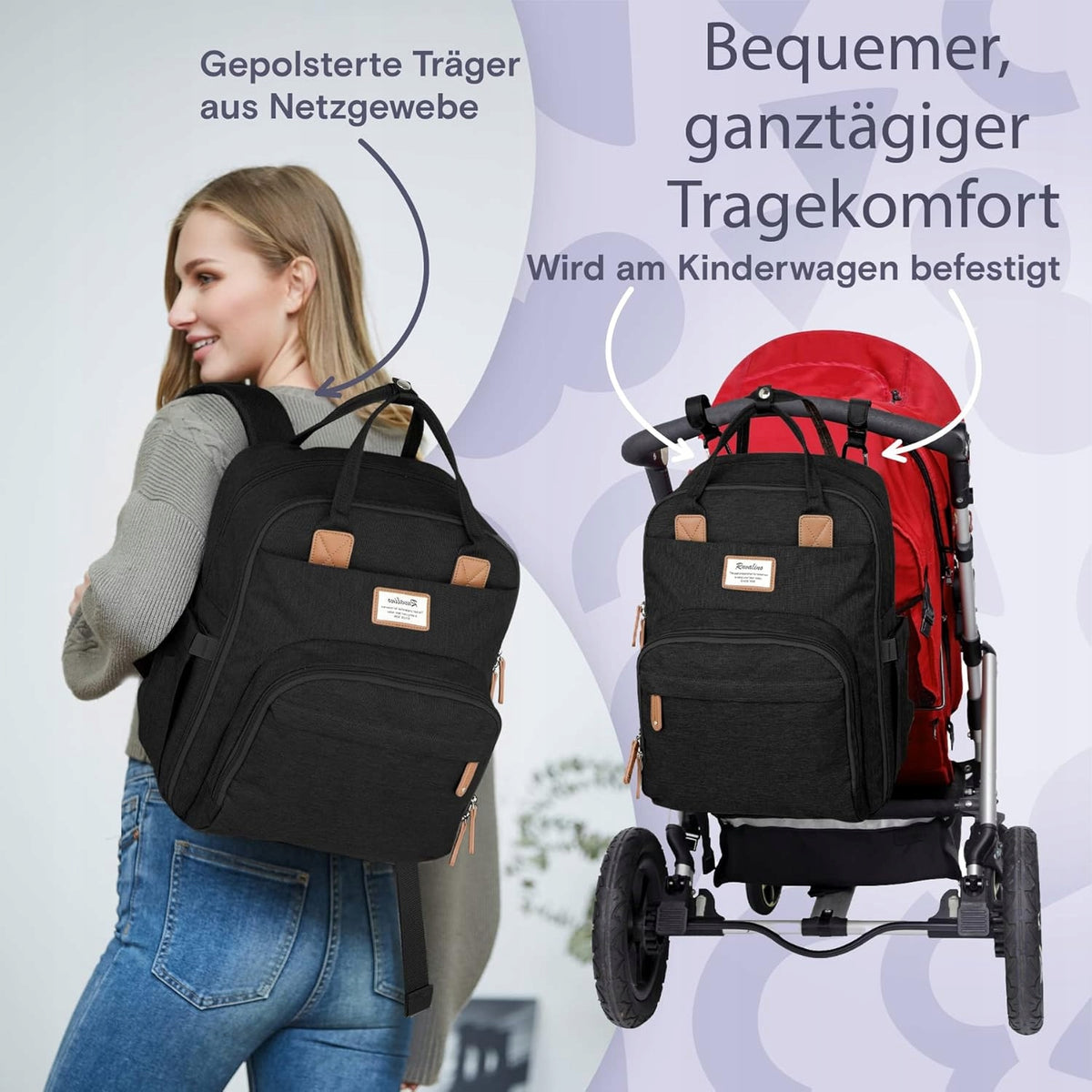 RUVALINO rucsac pentru cărucior cu accesorii