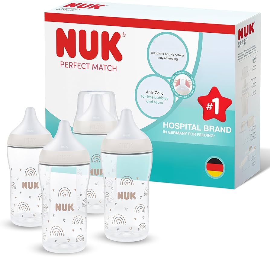 NUK Perfect Match butelki antykolkowe 260 ml 3m+ x4