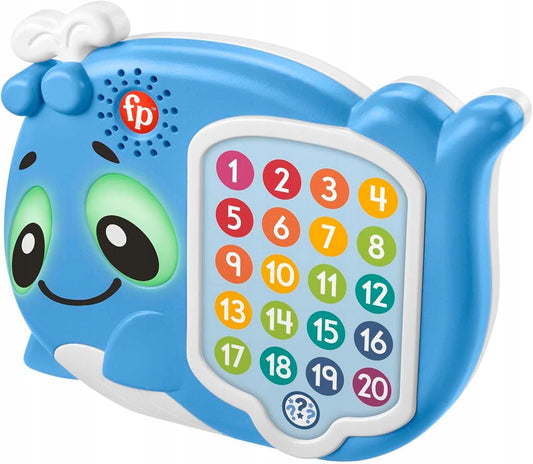 FISHER-PRICE interaktywny WIELORYB światła 120 melodii zdań J. NIEMIECKI