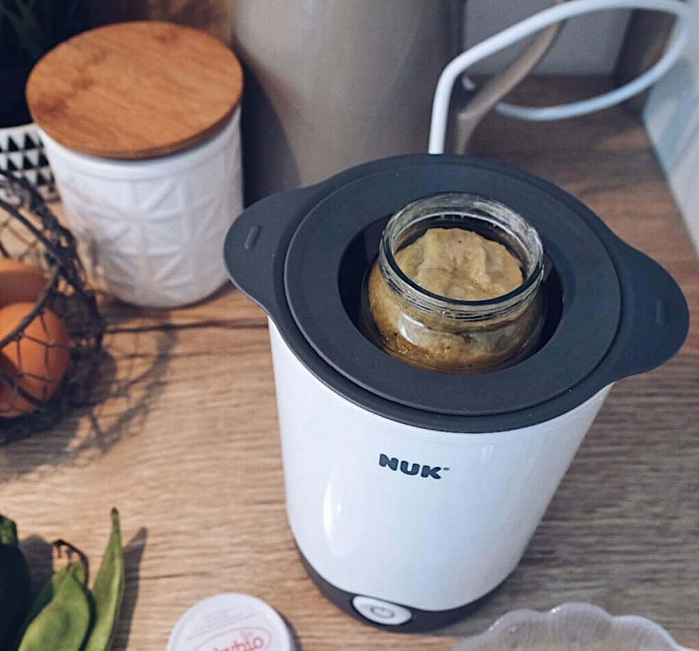 NUK Thermo Express Plus podgrzewacz do butelek 4 "O do słoiczków z pokarmem, biało-czarny, używany