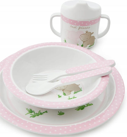 BIECObowl, cup, fork, spoonBPA-freeNewly opened condition, good, replacement packaging available