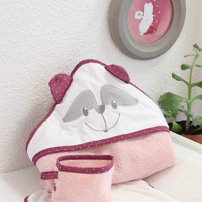 TROIS KILOS SEPT bath towel with hood