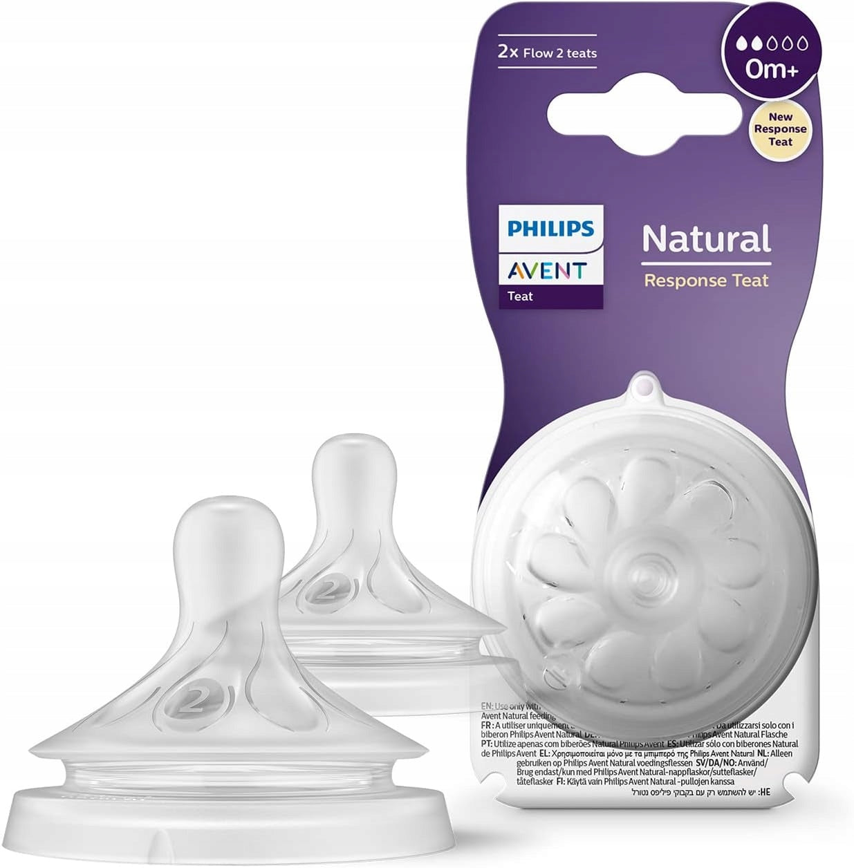 PHILIPS AVENT Natural bottle teats x2