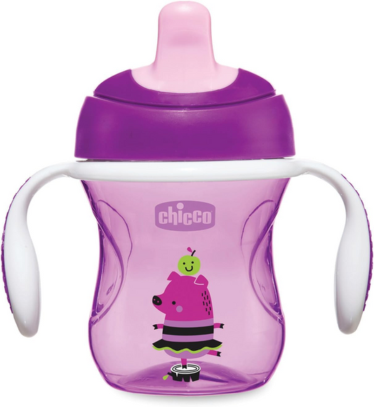 CHICCO Training Cup cană anti-picurare cu tetină 200 ml 6 luni+