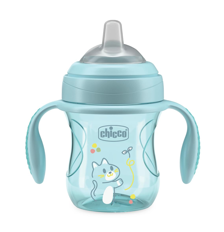 CHICCO Transition Cup non-spill cup with spout and handles, 200 ml, 4+ months