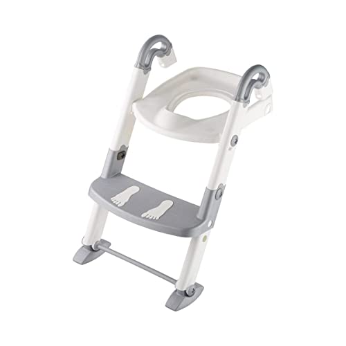 KIDSKIT adaptor pentru toaletă 3 în 1 gri-alb 18-36m