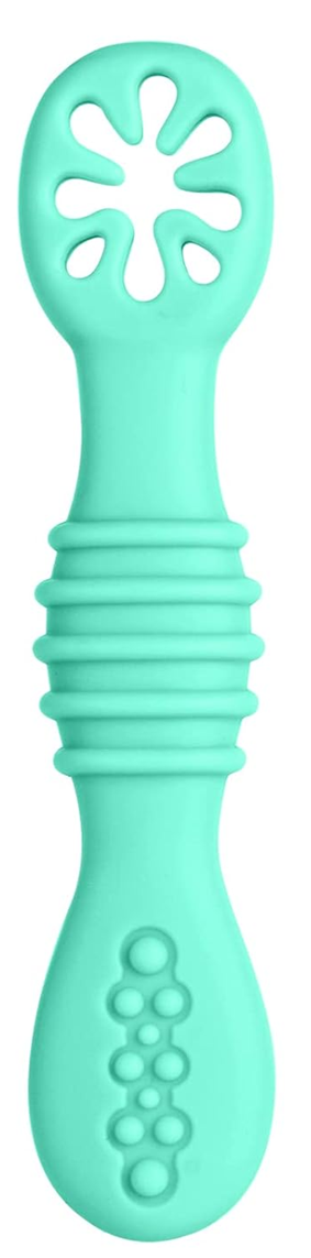 VICLOON Sticky Spoon siliconen lepeltje 2,5 x 10 cm 4 m+ groen