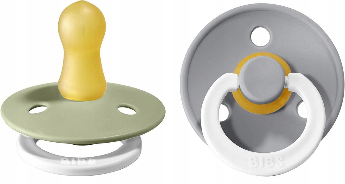 BIBS Colour Glow suzetă din cauciuc, fosforescentă, 0-6m
