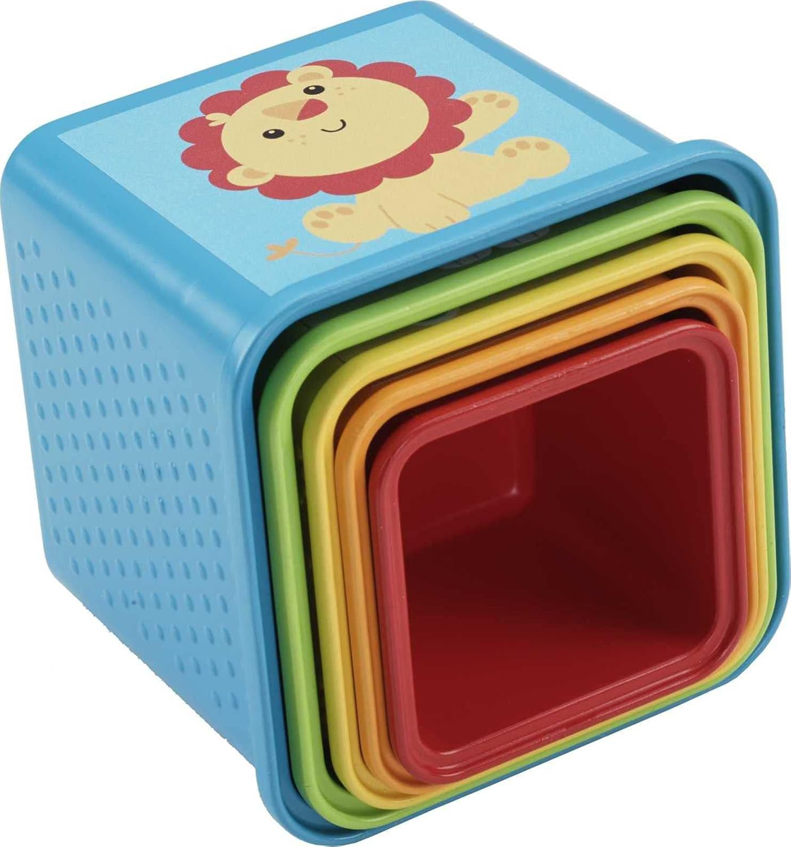 FISHER-PRICE Stack & Explore Blocks klocki o różnej wielkości 5 sztuk