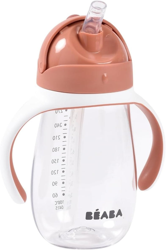 BEABA Straw Cup cană tritan anti-vărsare cu pai 300 ml 8 l+