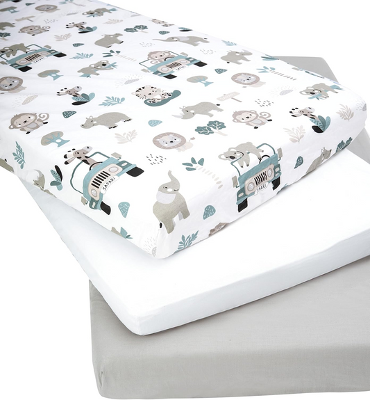 MEDIPARTNERS cearșaf pentru pătuț 60cmx120cm x3