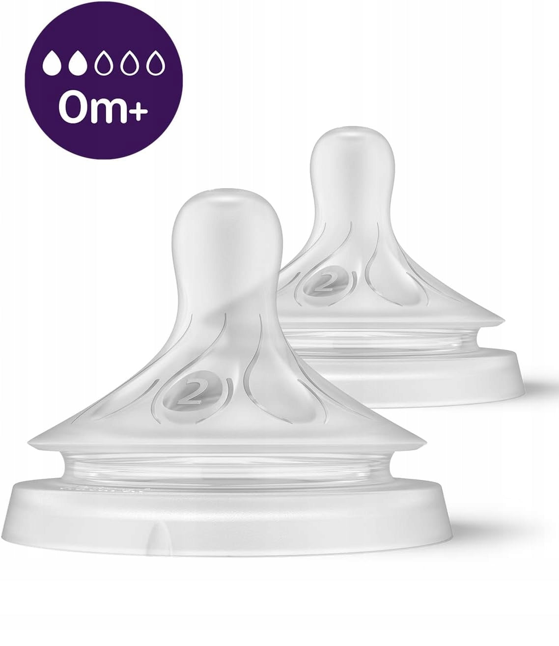 PHILIPS AVENT Natural bottle teats x2