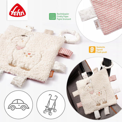 FEHN Peru rammelende knuffeldoek LAMA