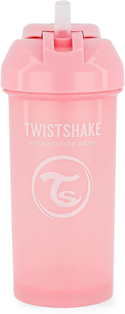TWISTSHAKE Straw Cup Trinklernbecher mit Strohhalm, auslaufsicher, 360 ml, ab 6 Monaten