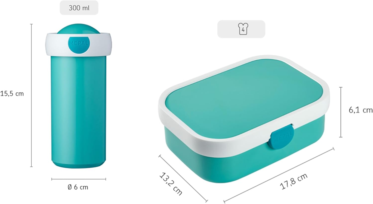 Set MEPAL cutie de prânz și sticlă pentru apă 0,3l