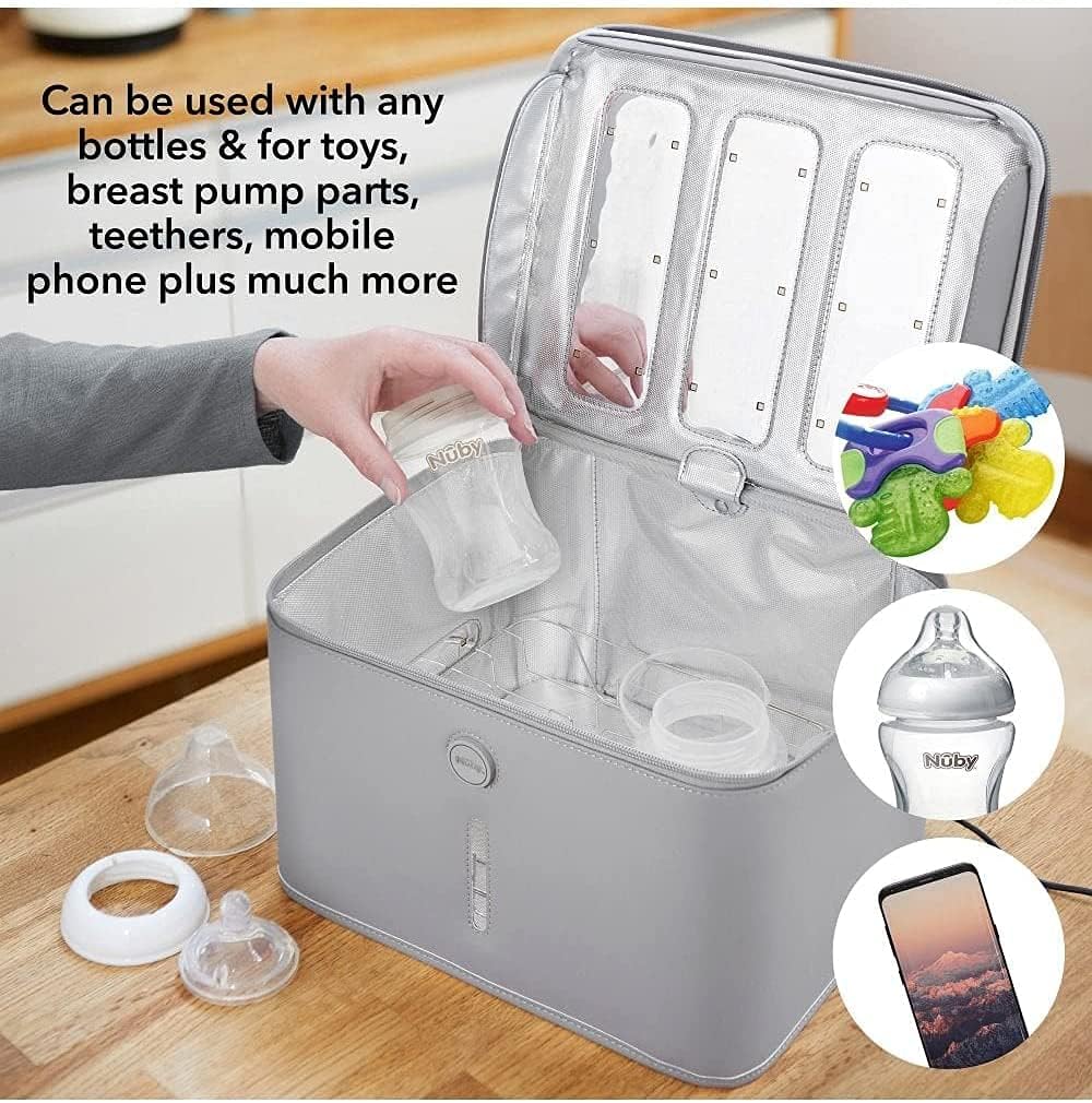NUBY sterilizator portabil UV pentru jucării și altele, 360 de grade