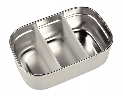 BEABA śniadaniówka lunchbox STAL nierdzewna 760ml z przegrodami, lunchbox ze stali nierdzewnej z 2 przegródkami
