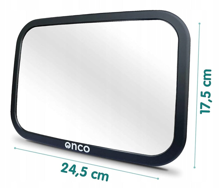 Oglindă auto ONCO pentru supravegherea copilului 17,5 x 24,5 cm