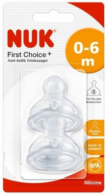 NUK First Choice+ Silikonsauger 0-6M 2er