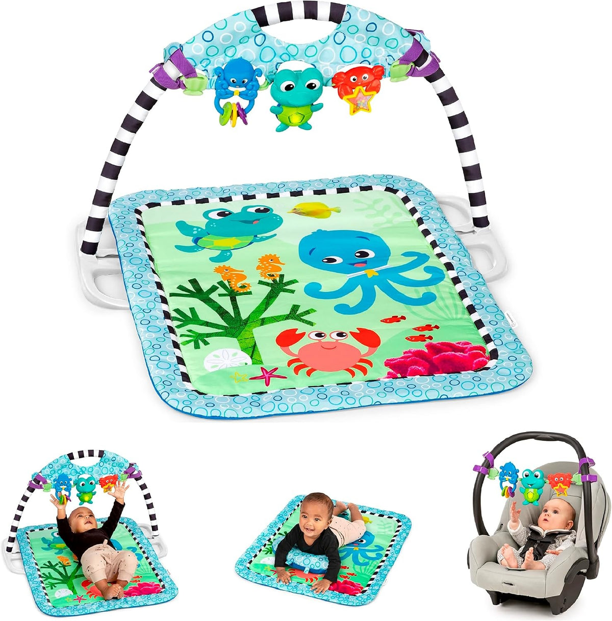 BABY EINSTEIN Neptune's Discovery Reef covoraș educațional 3 în 1 0+
