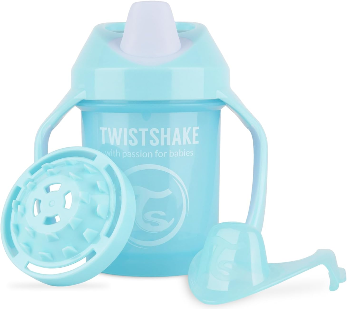 TWISTSHAKE Mini Cup kubek niekapek z ustnikiem i blenderem 230 ml 4 m+
