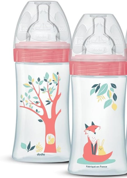 DODIE butelka 270 ml smoczek 2 średni przepływ 0-6 m LIS i ZAJĄC