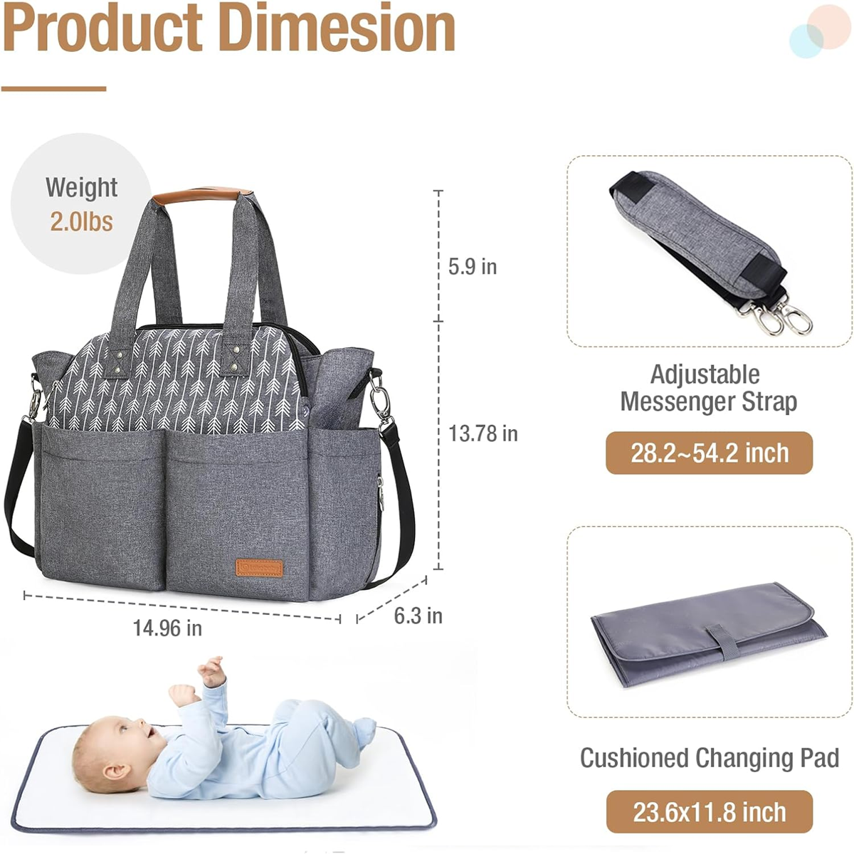 LEKEBABYnappy bag and accessoriescolour as on first photoused condition, cared for