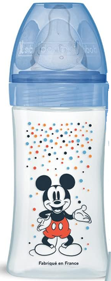 DODIE butelka 270 ml 0-6 m smoczek 2 średni przepływ MICKEY