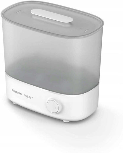 PHILIPS AVENT elektryczny sterylizator parowy SCF291/00 biało-szary, bez BPA, sterylizacja 99,9% zarazków