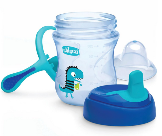 CHICCO Transition Cup anti-lekbeker met tuit en handvatten 200 ml 4 m+