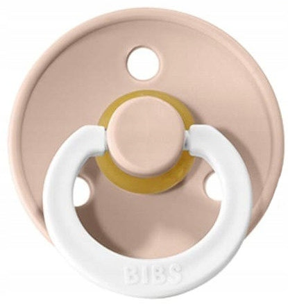 BIBS COLOUR GLOW suzete liniștitoare 2 bucăți cauciuc 18-36 luni LUMINOASE