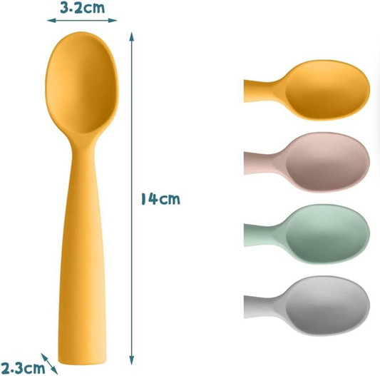 Set de lingurițe din silicon VICLOON 14 cm, 4 bucăți