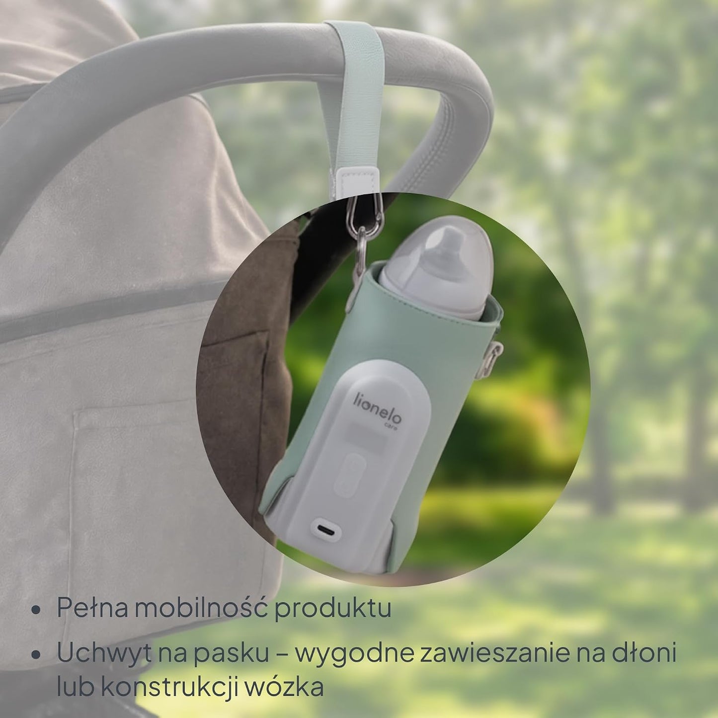 LIONELO Thermup Go Evo przenośny podgrzewacz do butelek