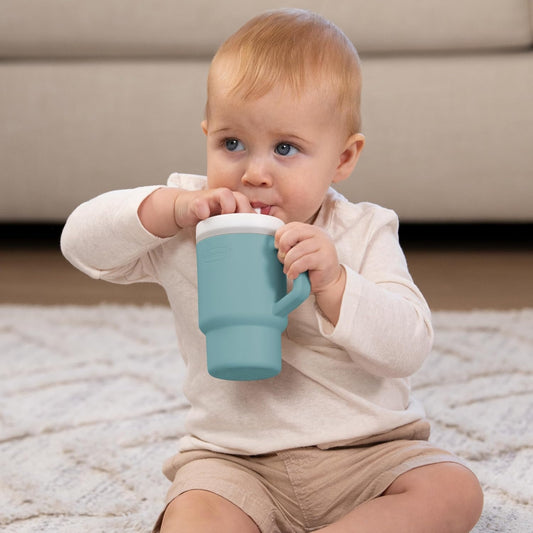 INFANTINO My 1st Tumbler silicone sippy cup with spout 266 ml 6 m+