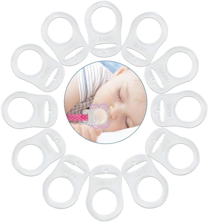 VOARGE manici in silicone per catenelle porta succhietto 12 pezzi