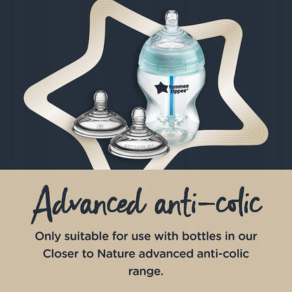 TOMMEE TIPPEE ADVANCED ANTI-COLIC cumik 3 hónapos kortól, 2 db